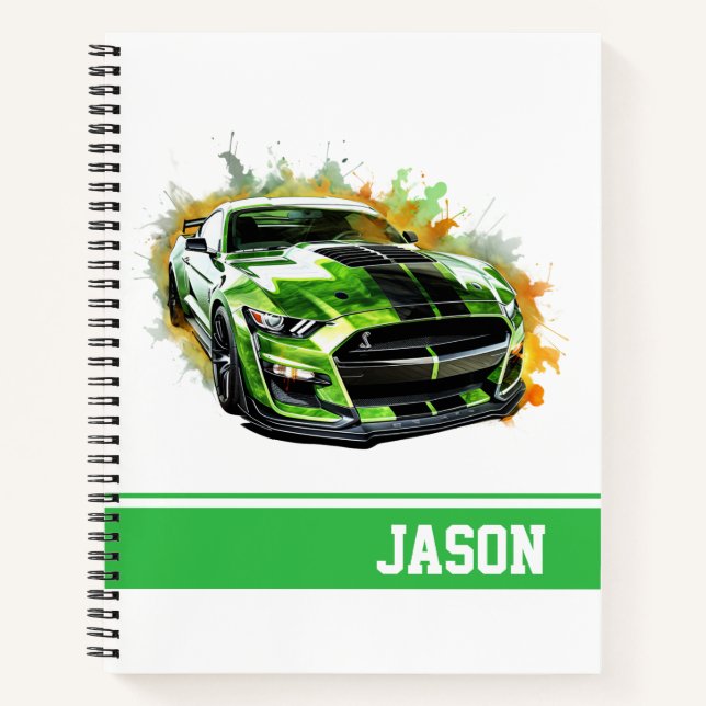 Carnet Voiture Musclée (Devant)
