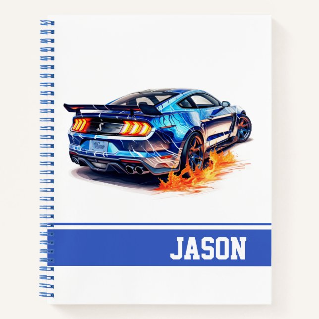 Carnet Voiture Musclée (Devant)