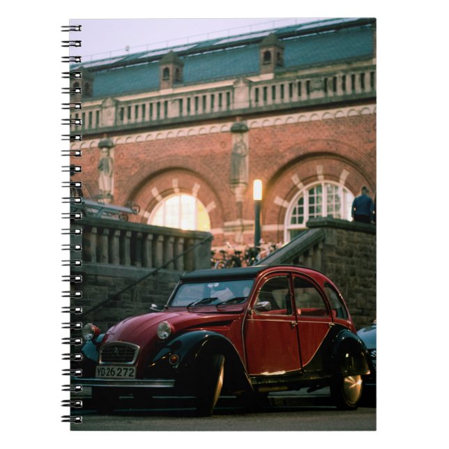 Carnet Voiture rue ancienne vintage (Devant)