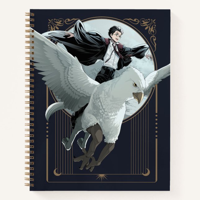 Carnet Vol Anime HARRY POTTER™ avec Buckbeak (Devant)