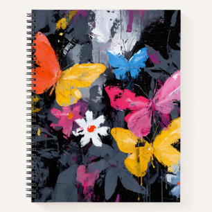 Carnet Vol de papillon abstrait vibrant (5)