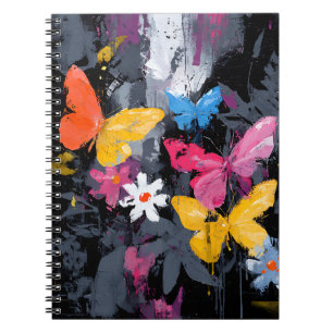 Carnet Vol de papillon abstrait vibrant (5)