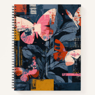 Carnet Vol de papillon abstrait vibrant (6)