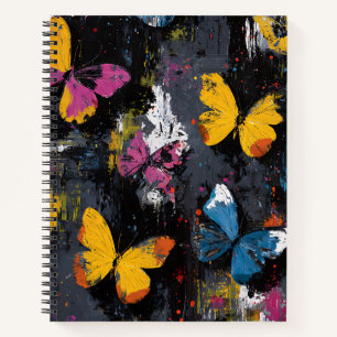 Carnet Vol de papillon abstrait vibrant (8)