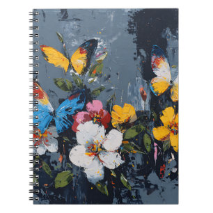 Carnet Vol de papillon abstrait vibrant (9)