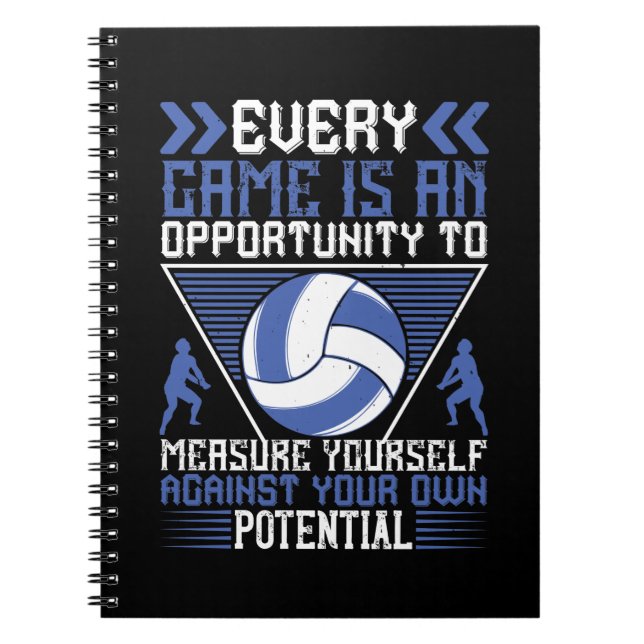 Carnet Volleyball -Every Game Is An Opportunity (Devant)