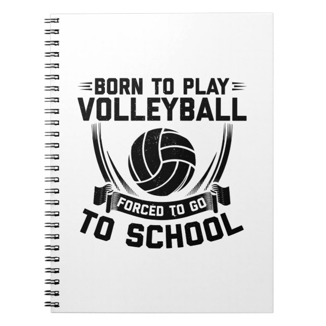 Carnet Volleyball Player Sayings | Team Coach Sport Gift (Devant)