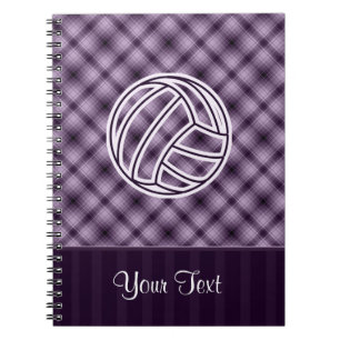 Carnet Volleyball pourpre