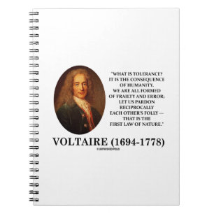 Carnet Voltaire ce qui est tolérance ? Humanité de