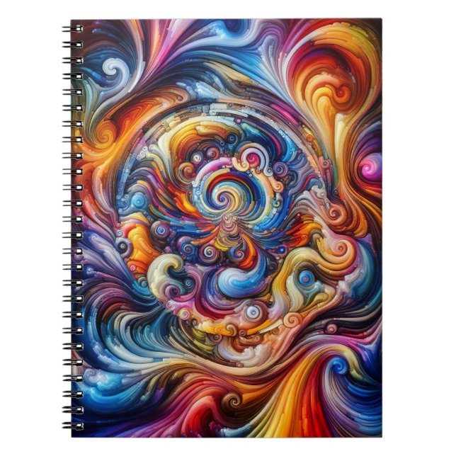 Carnet Vortex couleur dynamique (Devant)