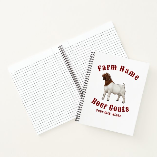 Carnet Vos chèvres Boer de la ferme (Intérieur)