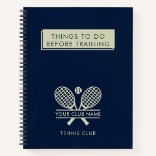 Carnet Vos membres du club de tennis Swag Navy Blue N'imp