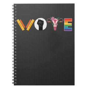 Carnet VOTE Books Uterus LGBT Support