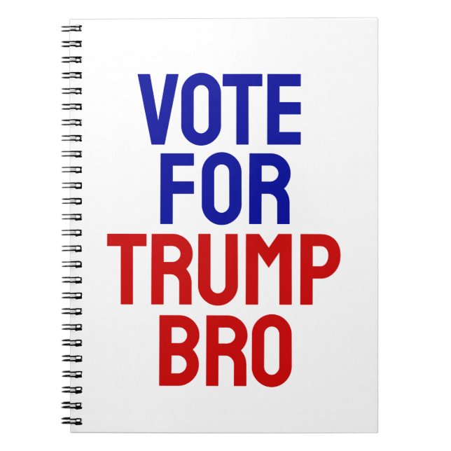 Carnet Vote Pour Trump Bro - Election 2024 (Devant)