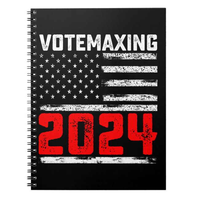 Carnet VoteMaxing 2024 Élection présidentielle de Trump (Devant)