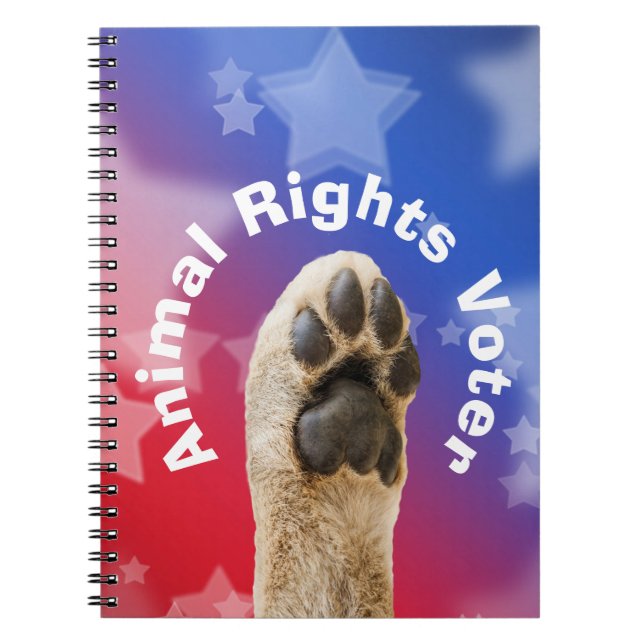Carnet Voter pour les droits des animaux (Devant)