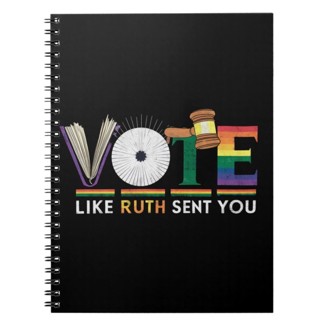 Carnet Votez comme si Ruth vous avait envoyé Gavel fémini (Devant)