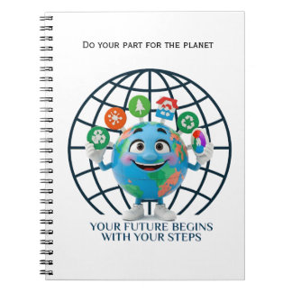 Carnet Votre avenir Vos pas Jour de la Terre Durabilité
