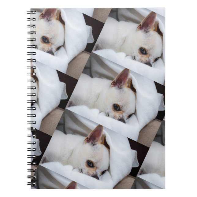 Carnet Votre chiot chien de compagnie photo personnalisée (Devant)