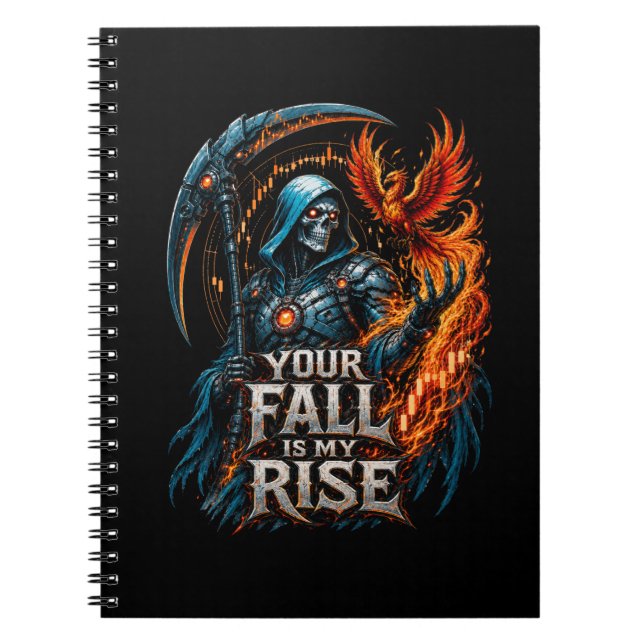 Carnet Votre chute est ma montée Réaper Motivation de tra (Devant)