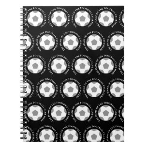 Carnet Votre équipe de football en noir et blanc