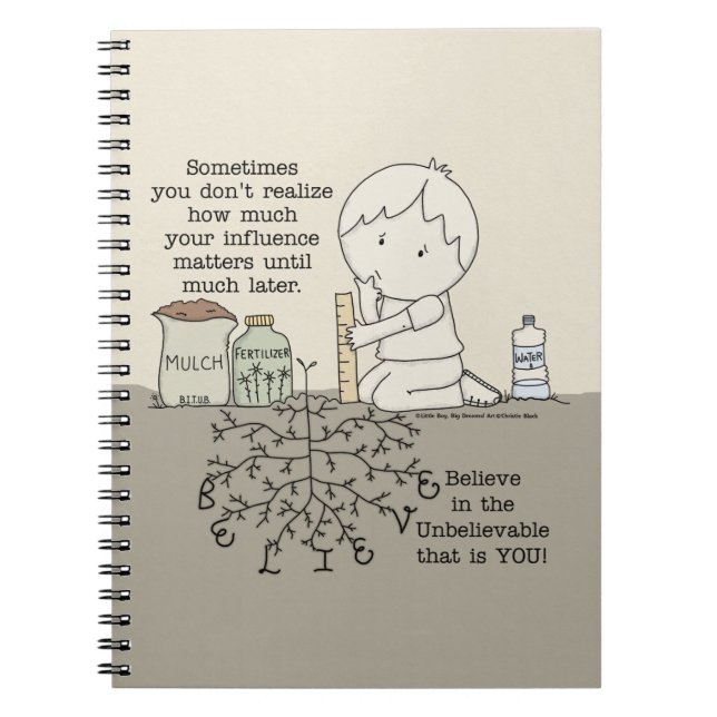Carnet Votre influence compte (Devant)