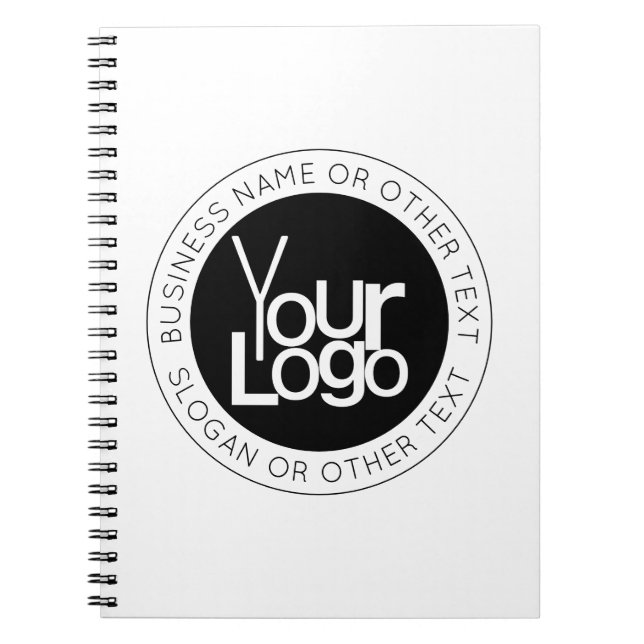 Carnet Votre logo d'entreprise et texte éditable moderne  (Devant)