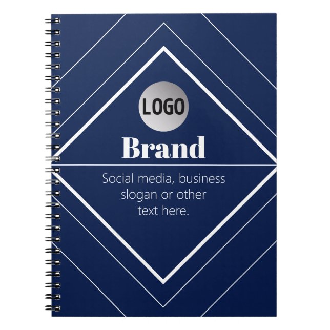 Carnet Votre logo et design moderne personnalisable | Ble (Devant)