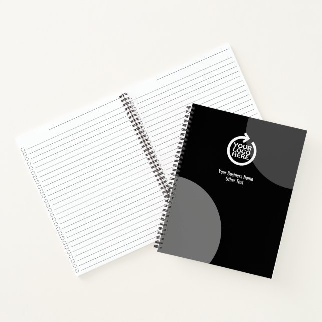 Carnet Votre logo et votre texte d'entreprise (Intérieur)