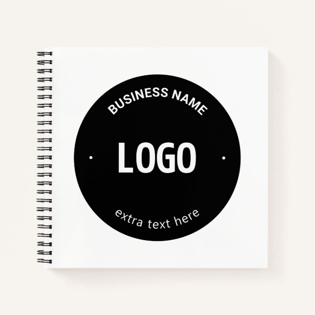 Carnet Votre logo, image ou conception et texte modifiabl (Devant)