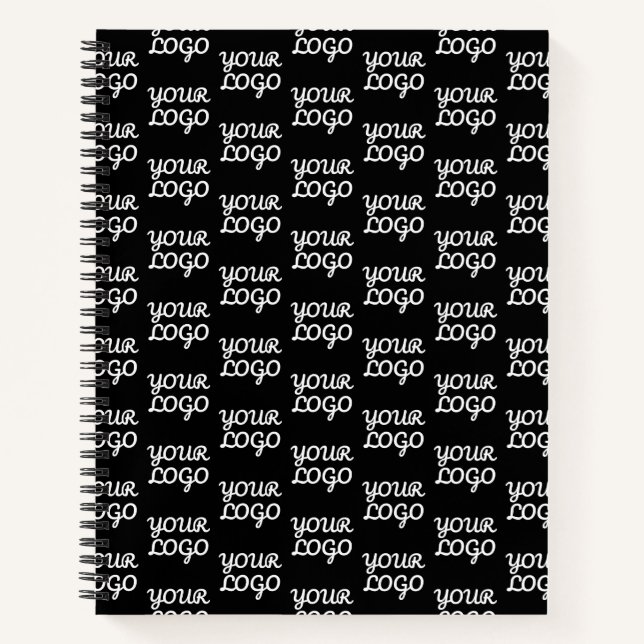 Carnet Votre logo | Motif de logo simple répétitif  (Devant)