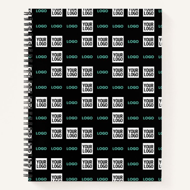 Carnet Votre logo ou image | motif zig zag avec 2 images (Devant)