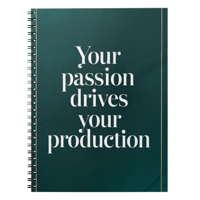 Carnet Votre Passion Anime Votre Production (Devant)