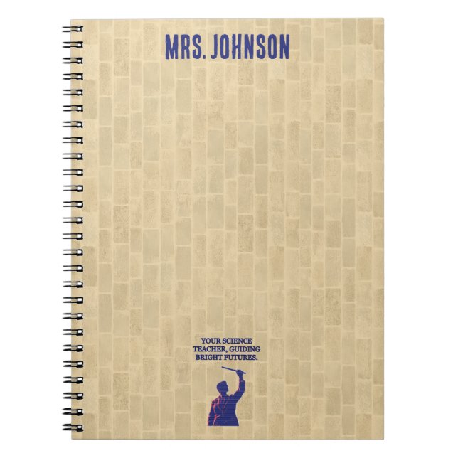 Carnet Votre professeur de sciences guidant les brillants (Devant)