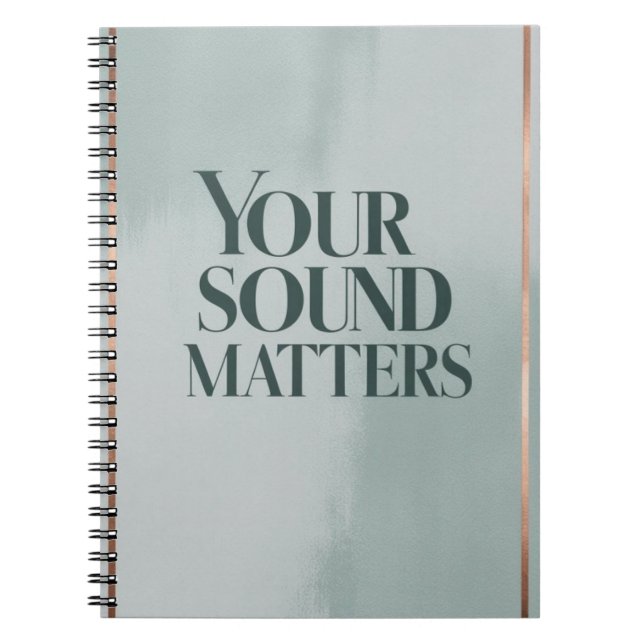 Carnet Votre Sound Matters, option 3 (Devant)