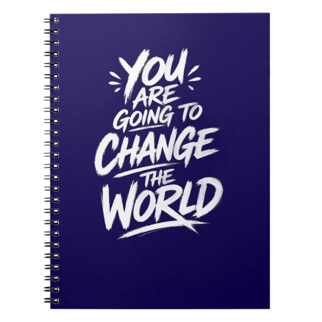 Carnet Vous Allez Changer le Monde (Devant)