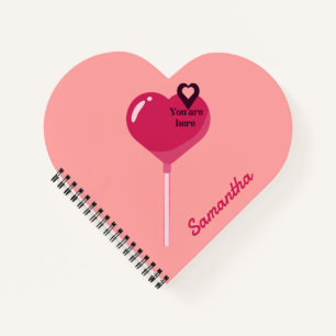 Carnet Vous êtes dans My Pink Lollypop Heart Love