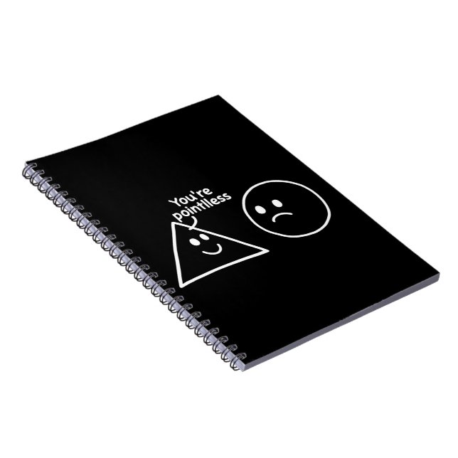 Carnet Vous êtes des formes géométriques inutiles humour  (Côté Droit)