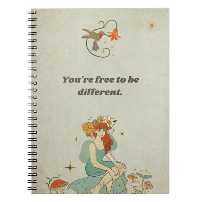 Carnet Vous êtes libre d'être différent (Devant)