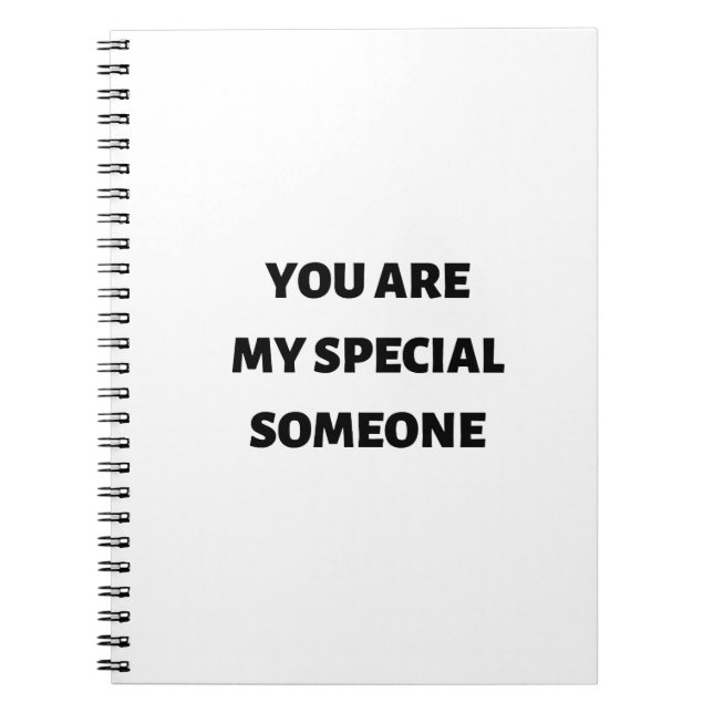 Carnet Vous êtes ma personne spéciale (Devant)