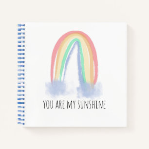Carnet Vous êtes mon eau de soleil aquarelle arc-en-ciel