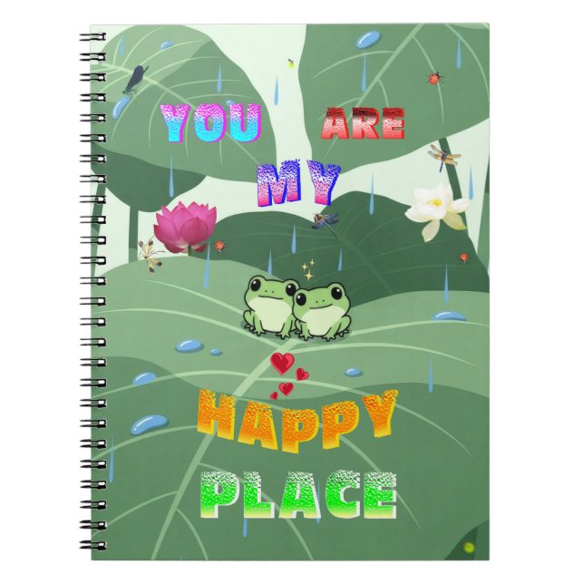 Carnet Vous êtes mon endroit heureux (Devant)