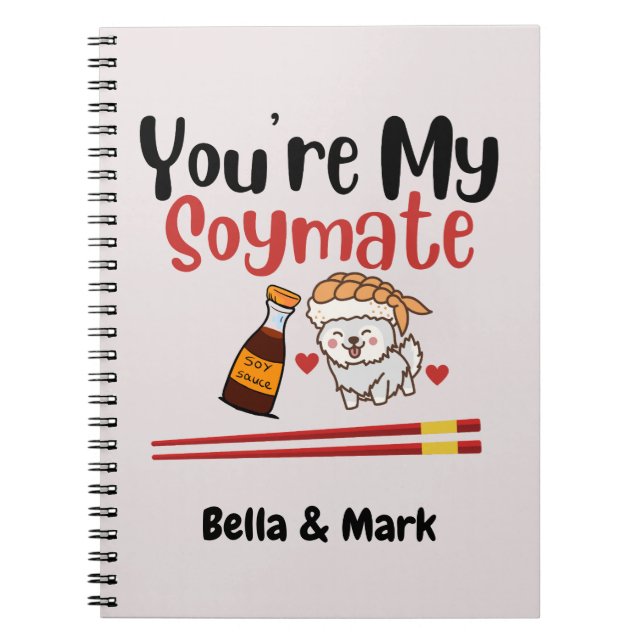 Carnet Vous êtes Mon Soymate, Soy (Devant)
