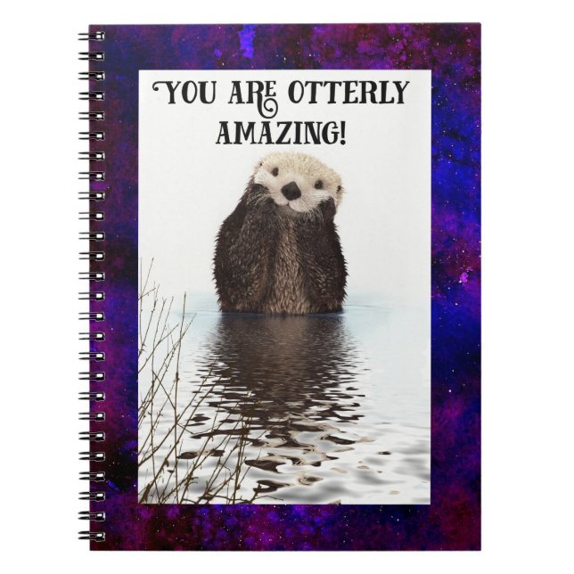 Carnet Vous êtes Otterly Extraordinaire Cute Pun avec Swe (Devant)