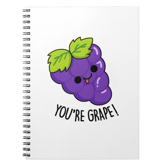 Carnet Vous êtes Raisin Pun de Fruit Drôle (Devant)