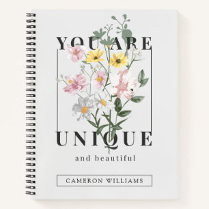 Carnet Vous êtes un Slogan floral unique