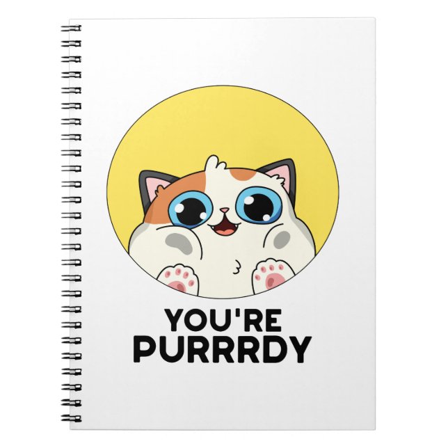 Carnet Vous êtes une chatte drôle Purrrdy (Devant)