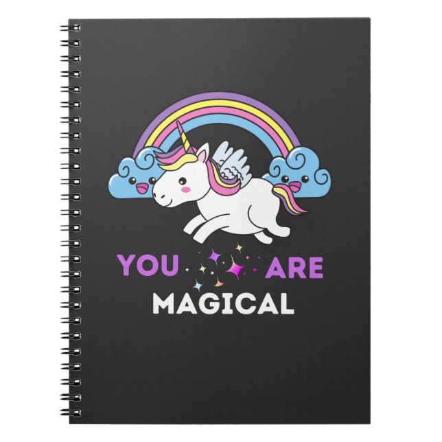 Carnet Vous Êtes Une Unicorne Magique (Devant)