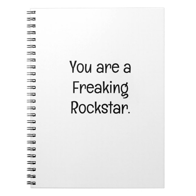 Carnet Vous êtes une vraie Rockstar (Devant)