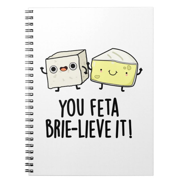 Carnet Vous Feta Brie-levez C'est Drôle Pun Fromage  (Devant)